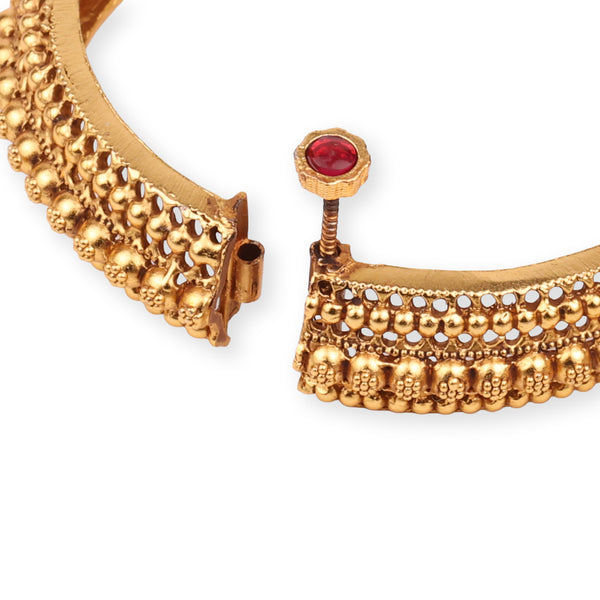 22K Gold Plated Fashion Gulab Tode (Pair)