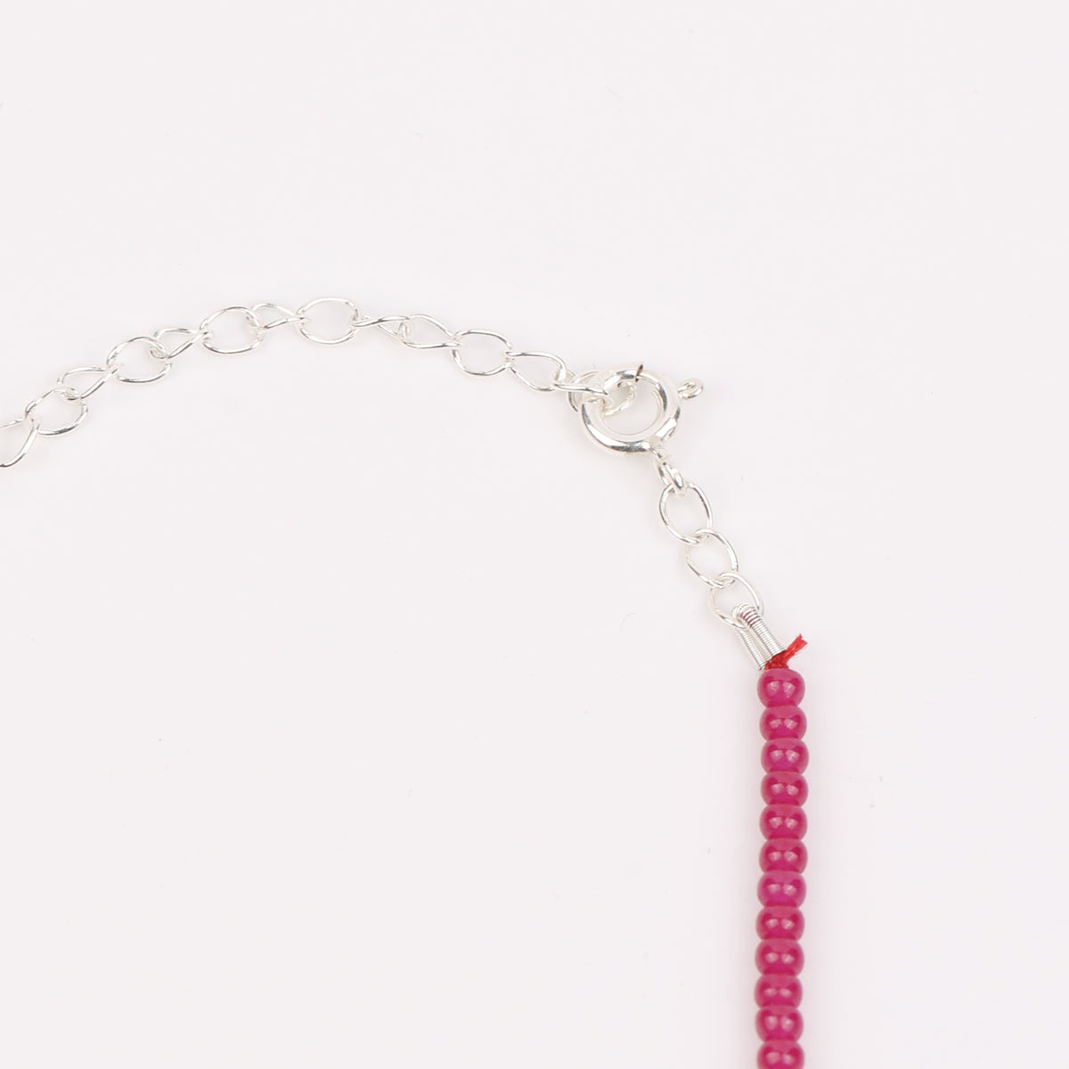 Heart Y Necklace with Rubies (Project Handmade)