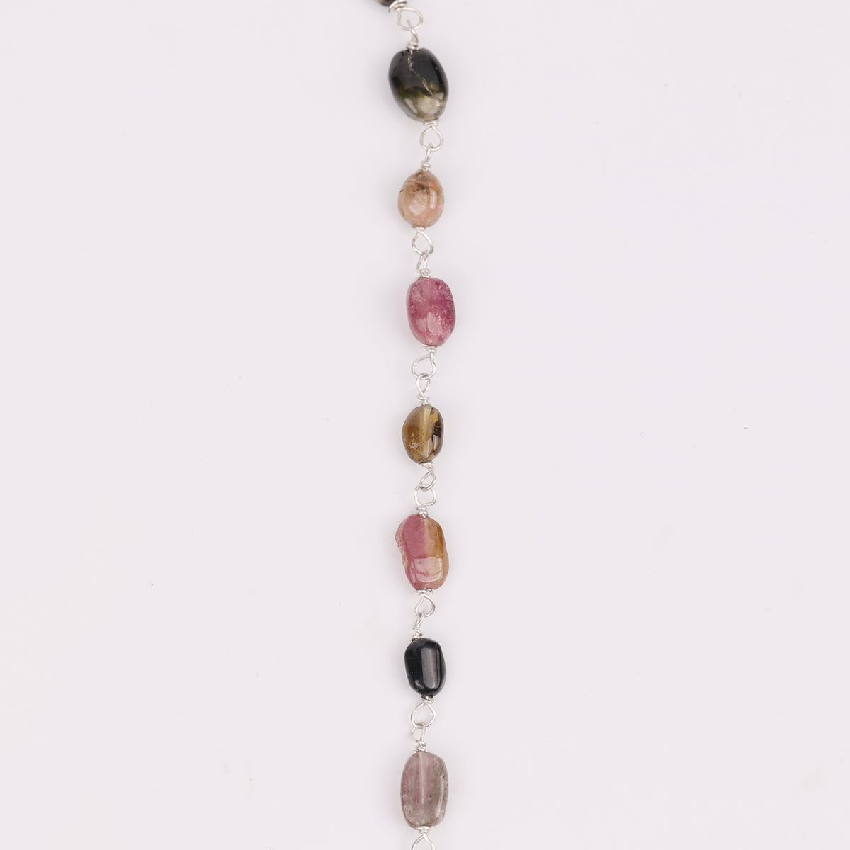 Front Clasp Necklace with Tourmaline (Project Handmade)