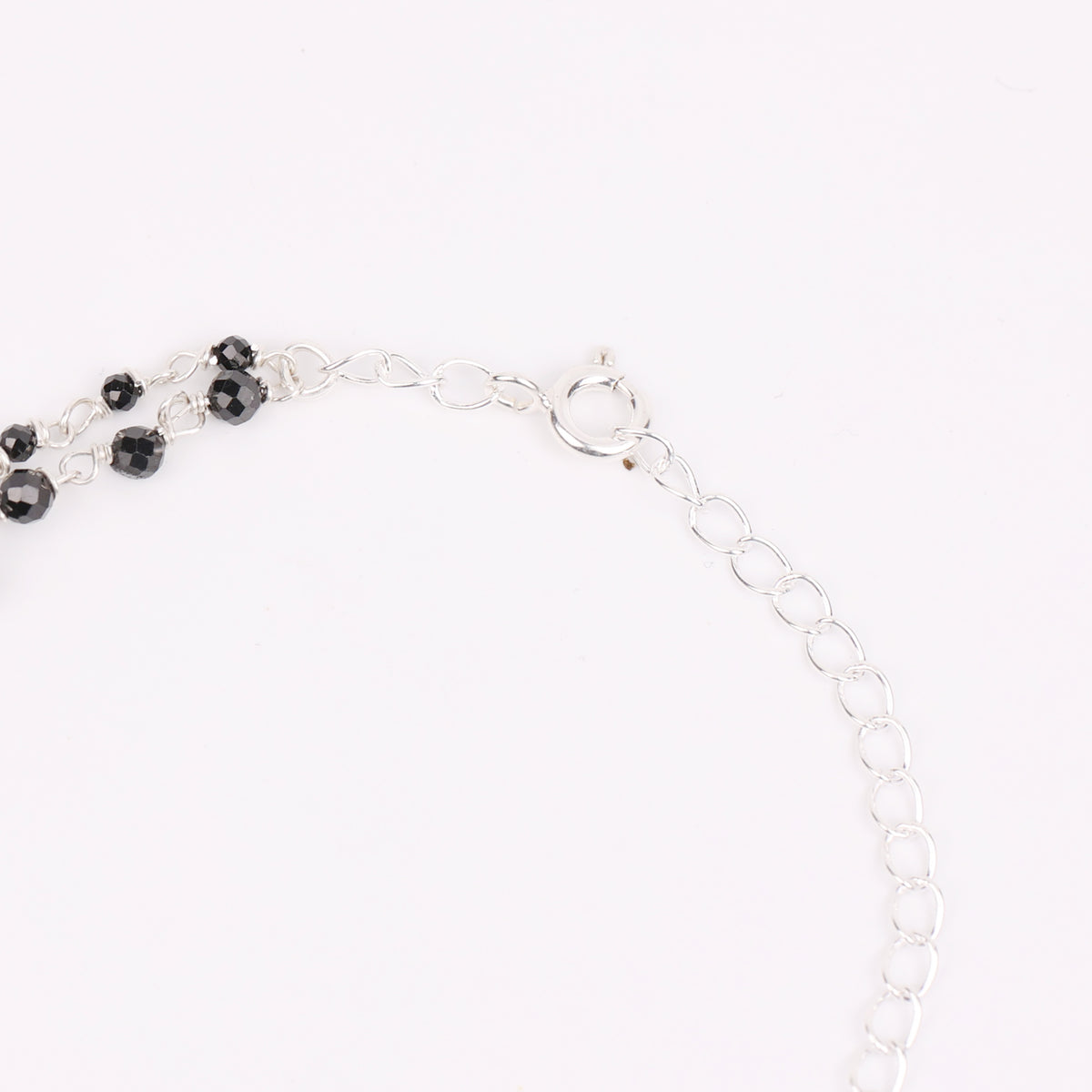Double-Layered Asymmetrical Necklace with Black Spinel & Pearls (Project Handmade)
