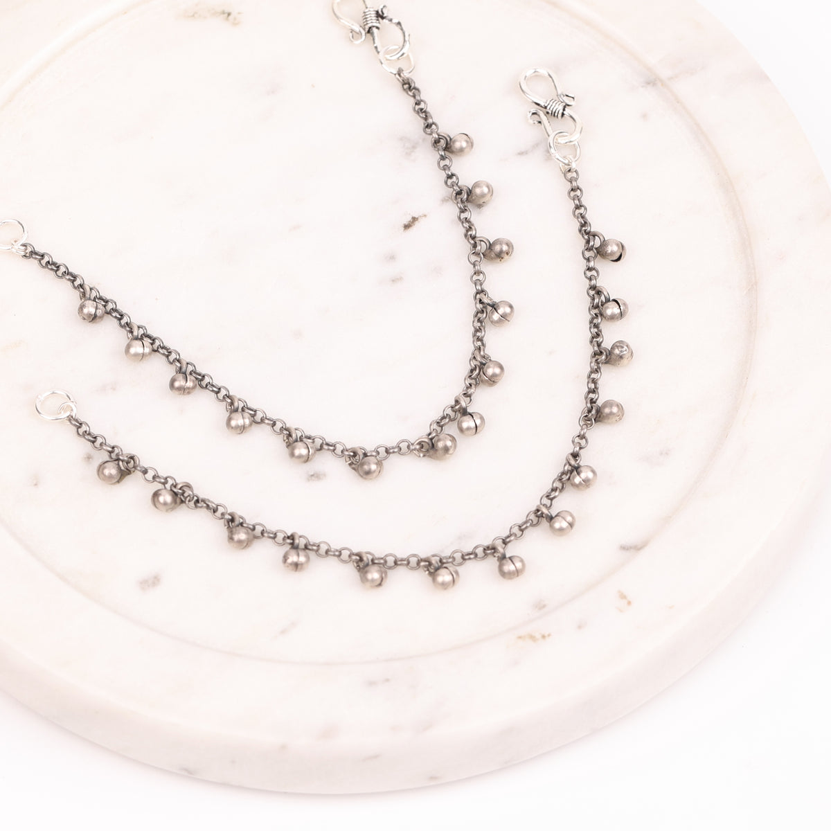 Oxidised Silver Ghungroo Vel (Project Handmade)