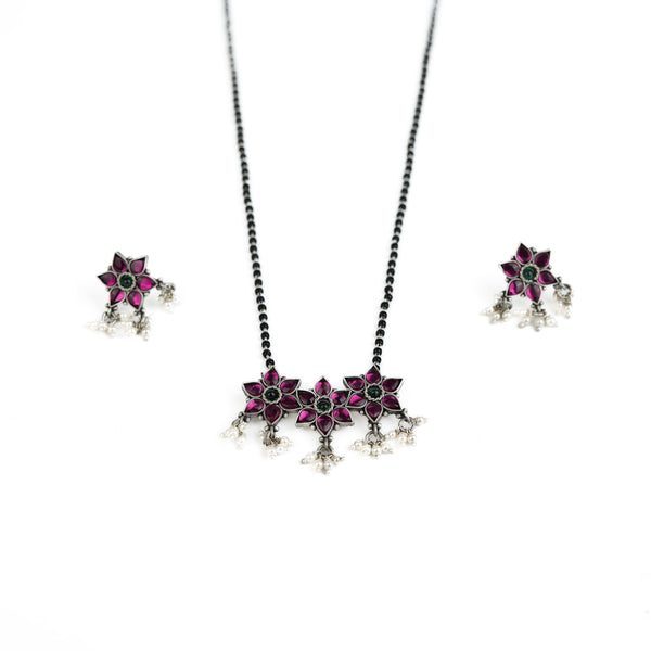 Bageecha Pink Nakshatra Mangalsutra Set