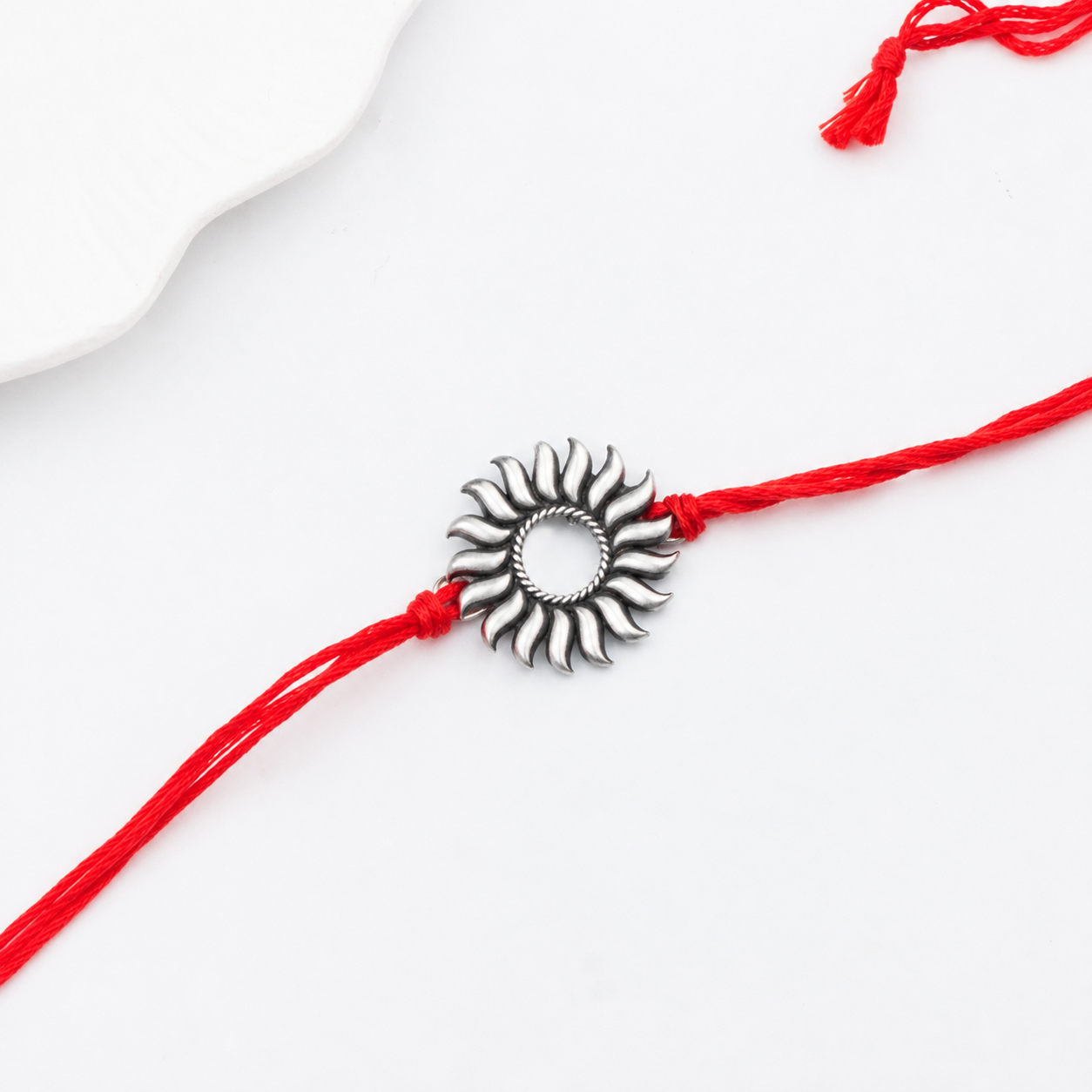 Silver Surya Rakhi/Pendant