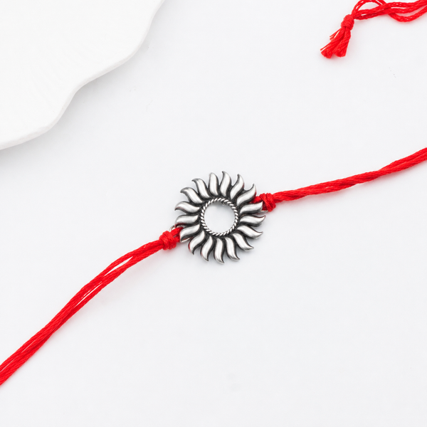 Silver Surya Rakhi/Pendant