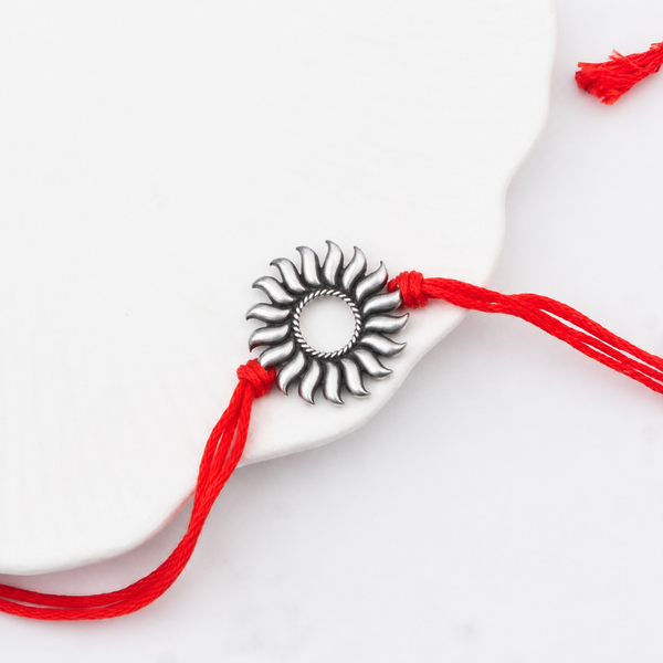 Silver Surya Rakhi/Pendant