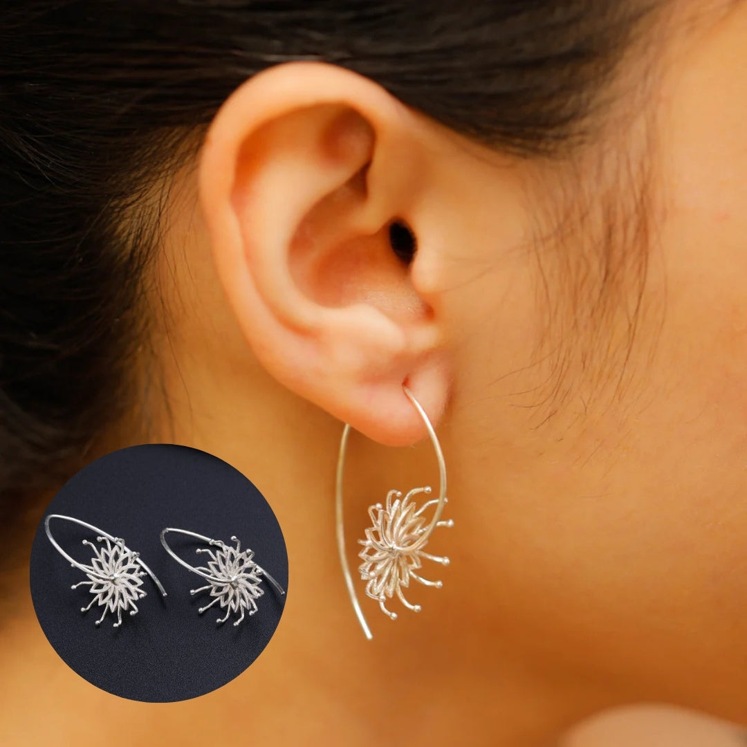 Bramhakamal Flower Earrings