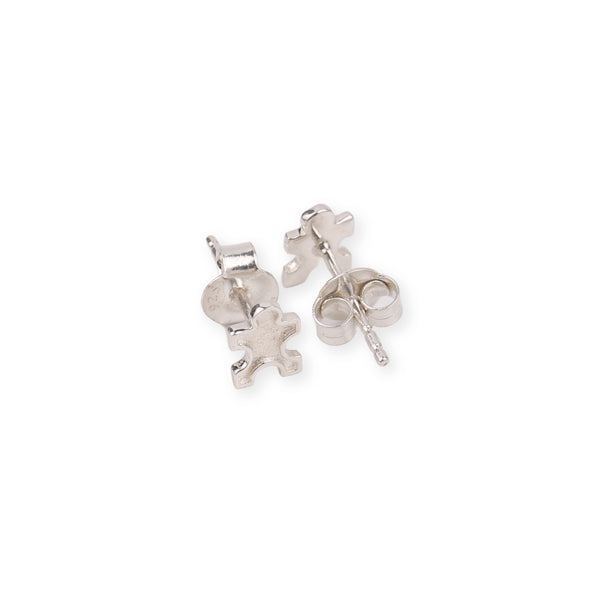 Jigsaw Puzzle Stud | 92.5 Sterling Silver