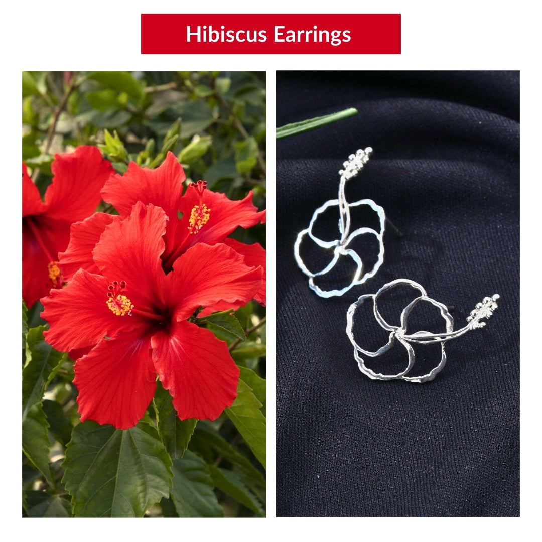 Hibiscus Earrings