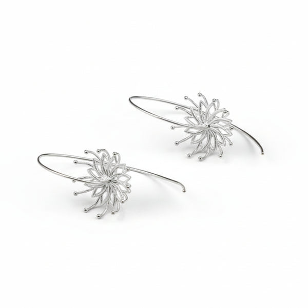 Bramhakamal Flower Earrings jewelry