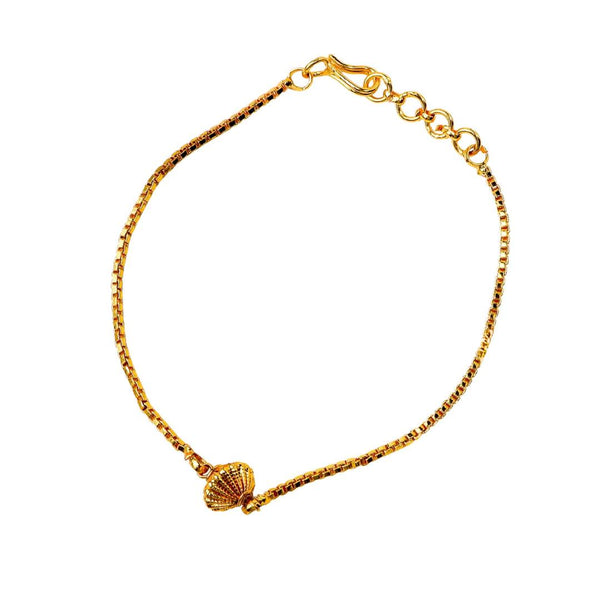 22K Gold-Plated Fashion Bracelet front view featuring an elegant design and premium 22K gold-plated finish