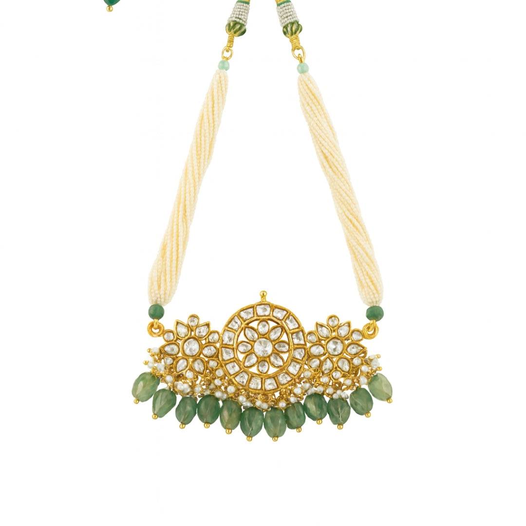 22K Gold Plated Fashion Sets front view featuring an elegant, coordinated design and premium 22K gold-plated finish