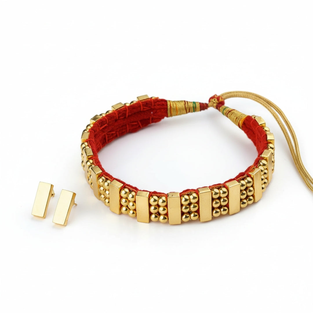 Plain Chinchapeti | 92.5 Silver | 22 carat gold plated