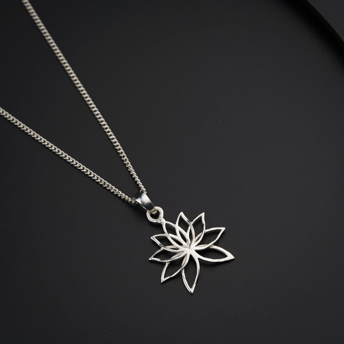 Lotus Charm Necklace