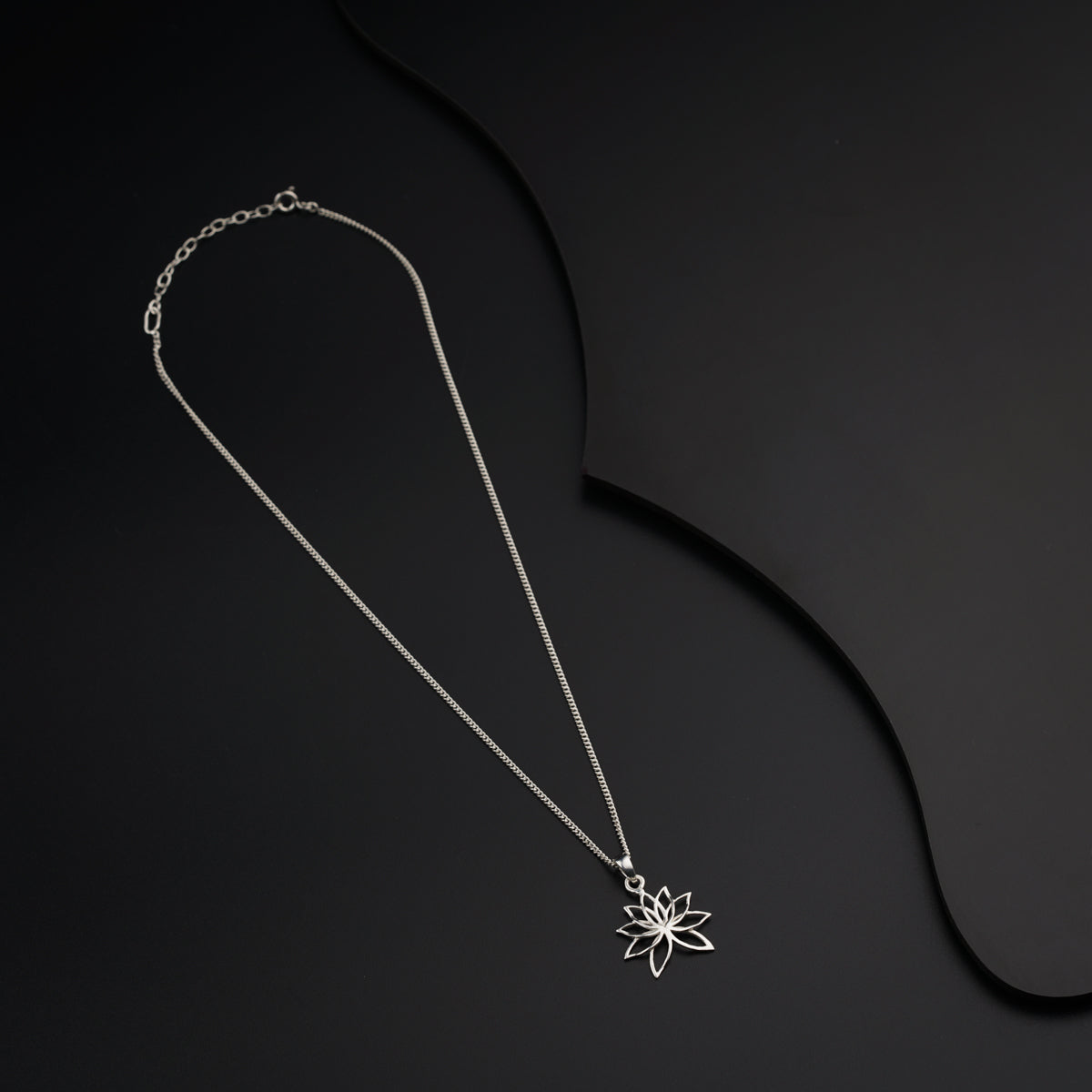 Lotus Charm Necklace