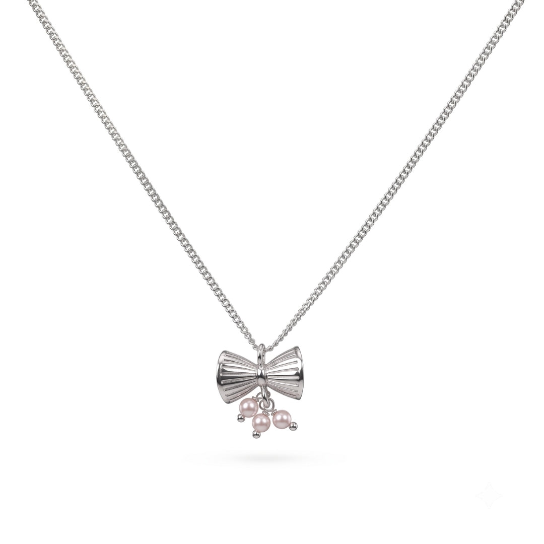 Silver Damru Pendant Necklace