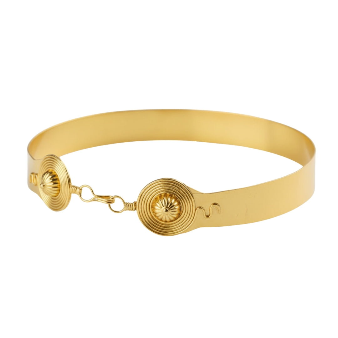 Chitaak: Silver Choker Necklace | 92.5 Silver | 22 Carat Gold Plated