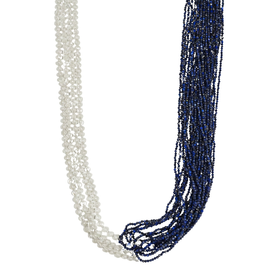 Luxe Necklace - Lapis & Moonstone
