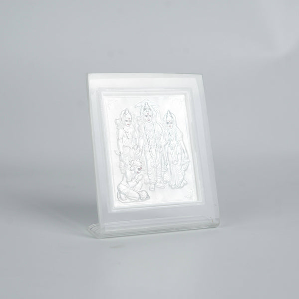 Sterling silver Ram Lakshman Sita frame with purity certificate