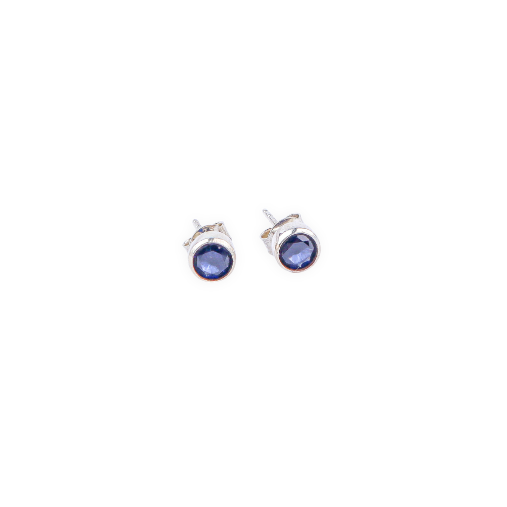 Blue CZ Stone Studs