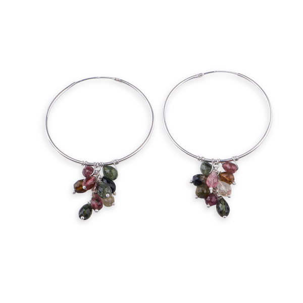 Tourmaline Hoops (Project Handmade)