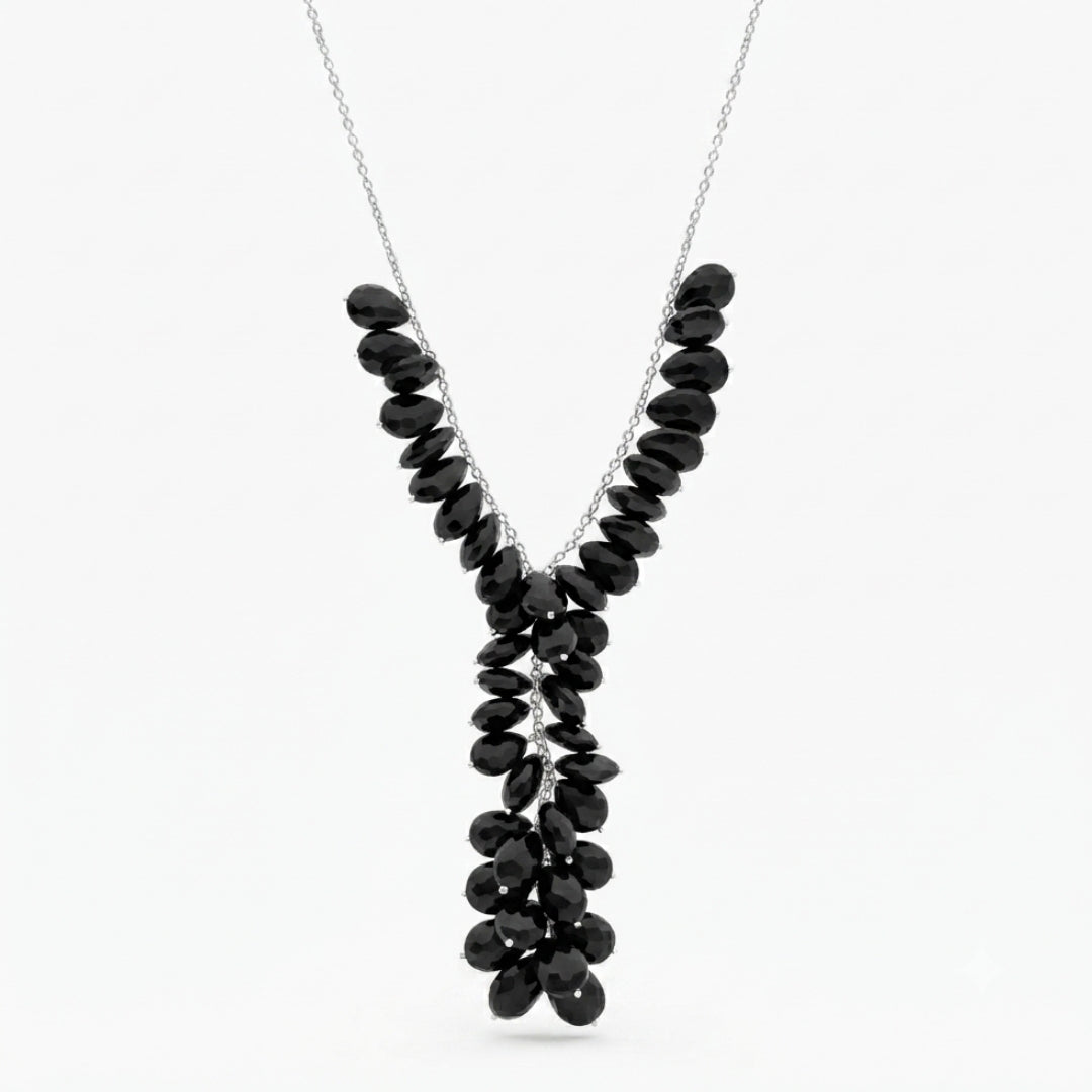 Luxe Necklace - Black Spinel