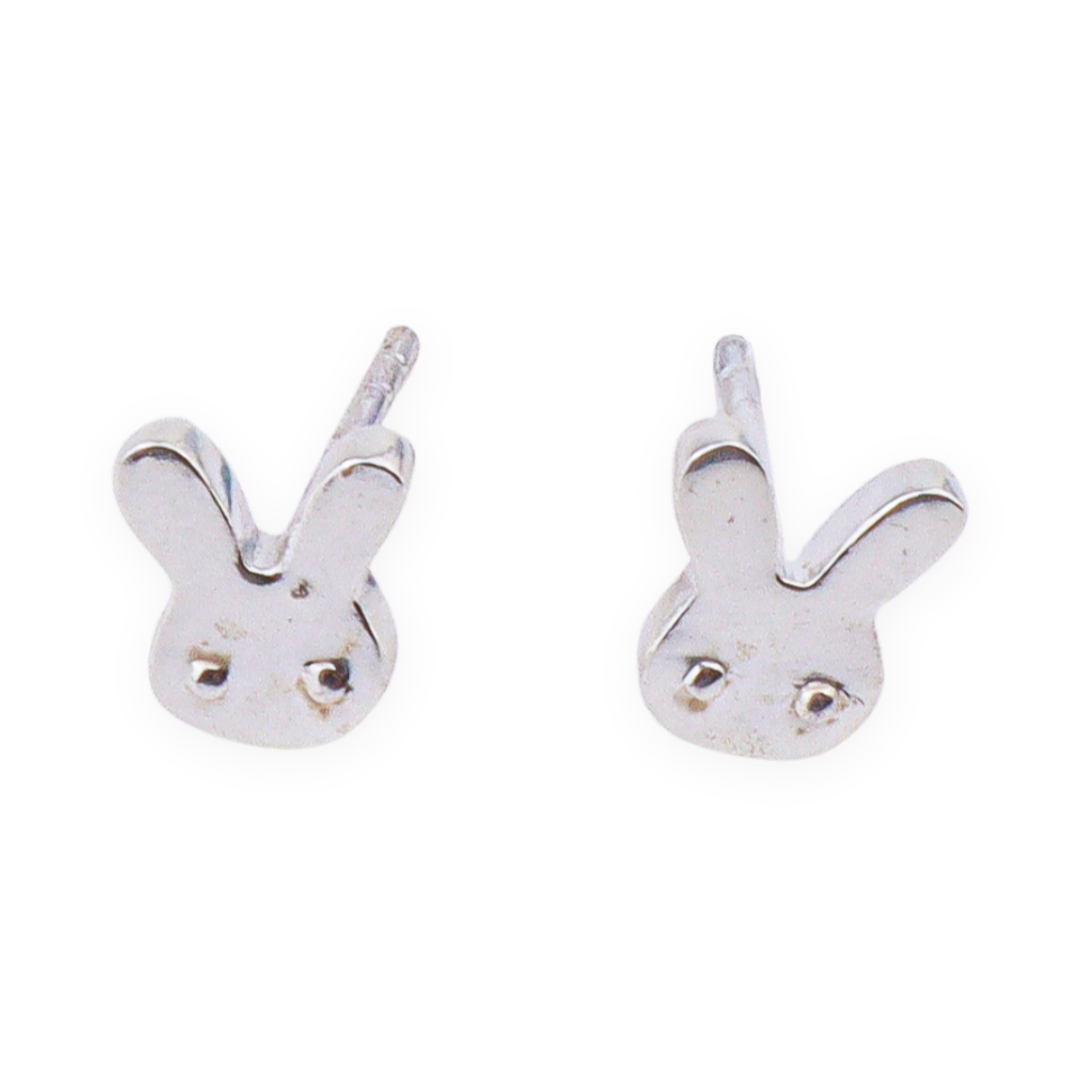 Silver Rabbit Studs