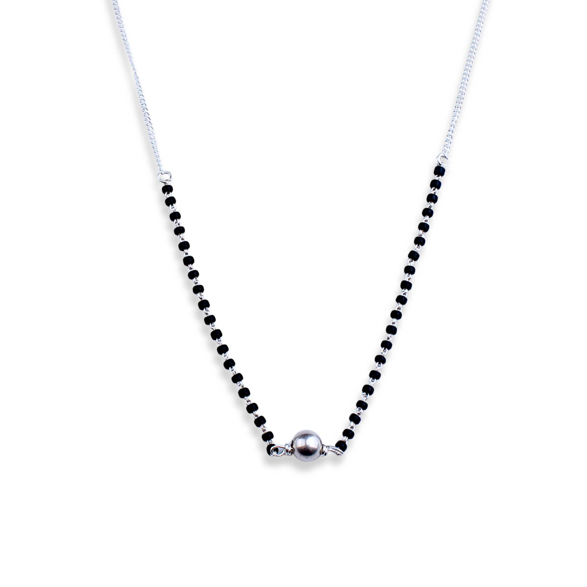 Classic Silver Chain Mangalustra , with Sarmanee