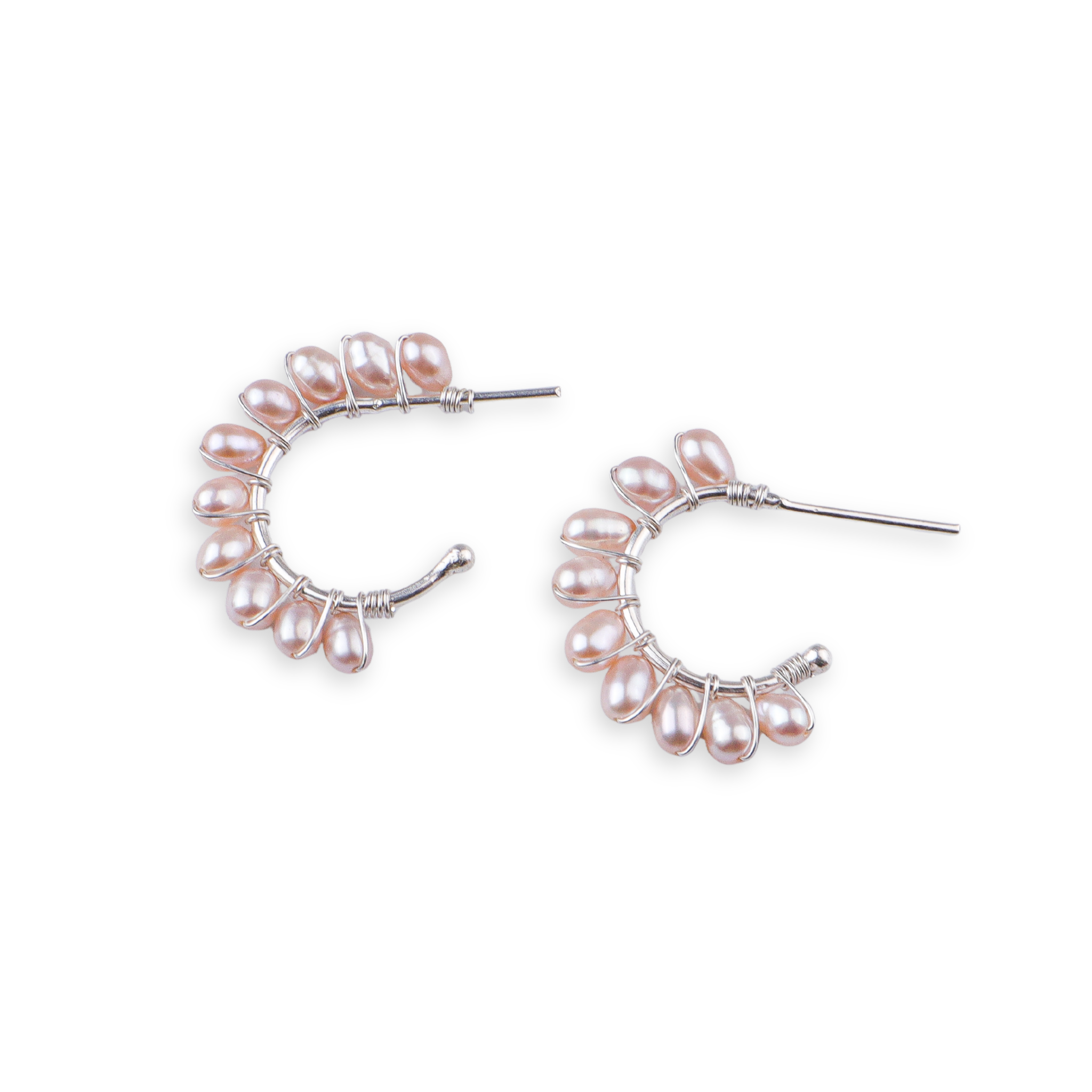Rice Pearl Wrap Hoops (Project Handmade)