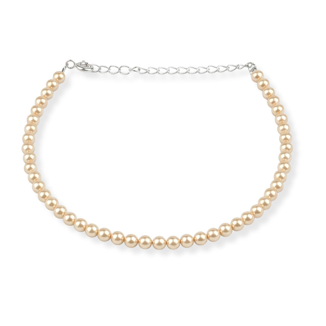 4mm Golden Pearl Anklet (Project Handmade)