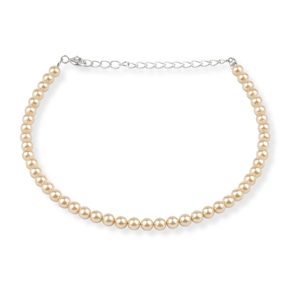 4mm Golden Pearl Anklet (Project Handmade)