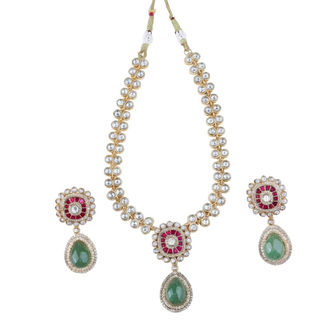 22K Gold-Plated Fashion Set front view featuring an elegant, coordinated design and premium 22K gold-plated finish