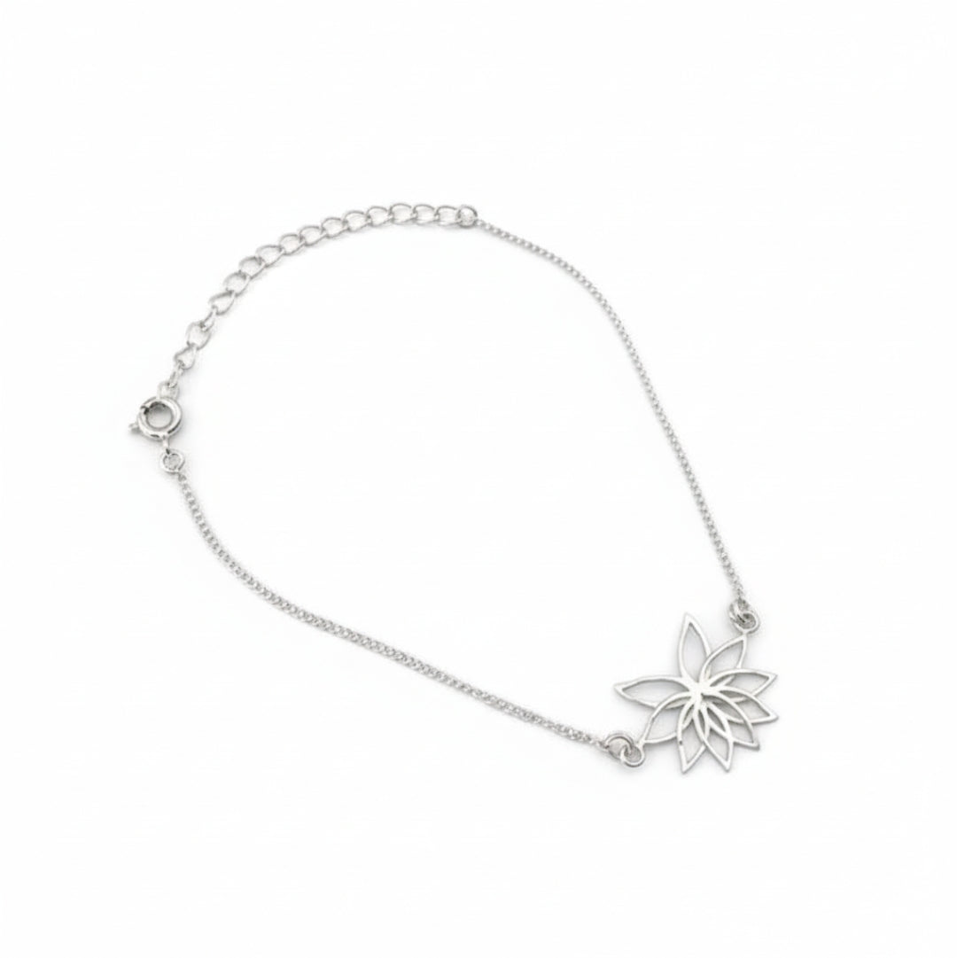 Lotus Silver Bracelet