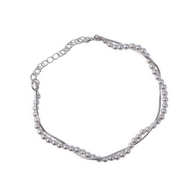 Pearl Wave Bracelet Sterling Silver jewelry
