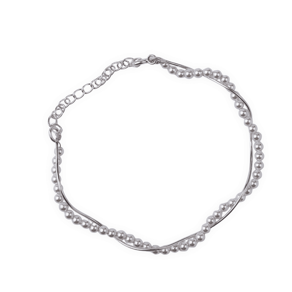 Pearl Wave Bracelet Sterling Silver jewelry