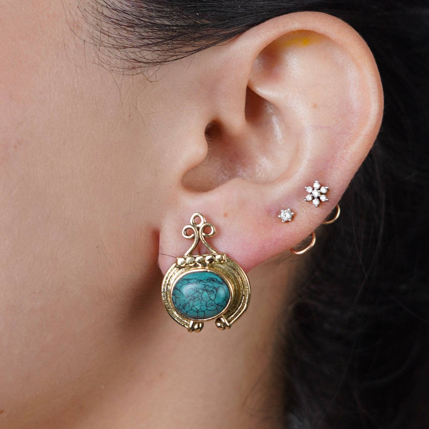 Brass Fashion Earrings