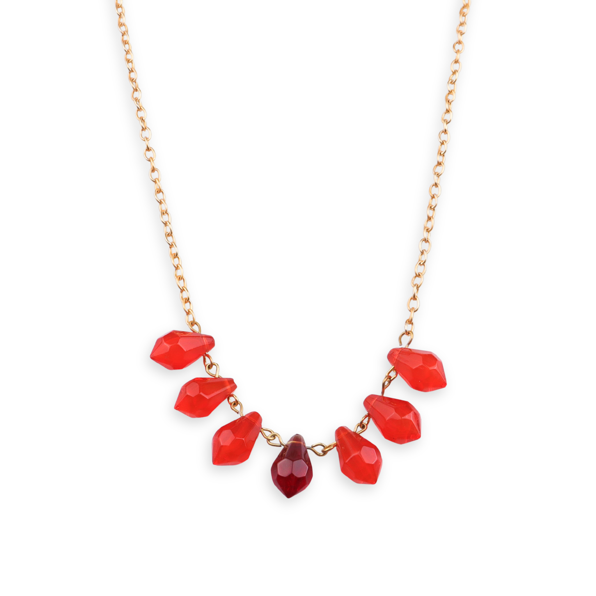 22K Gold Plated Brass Fashion Necklace