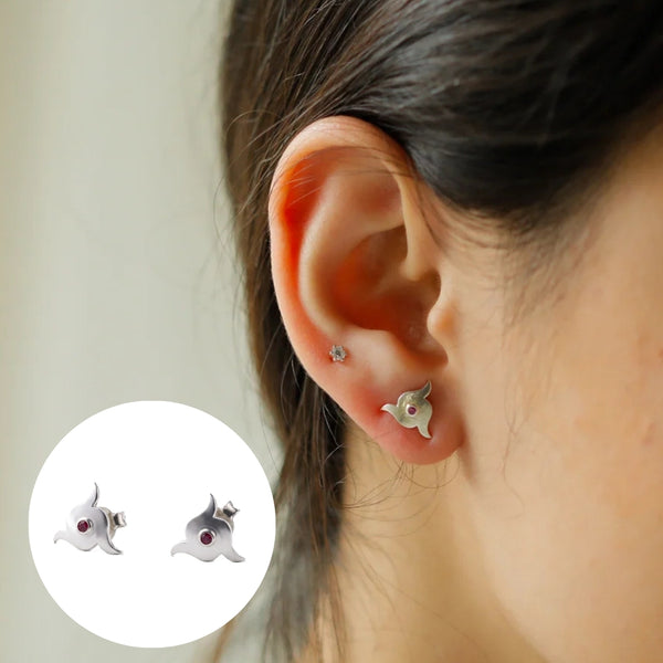 Silver Nakshatra Studs