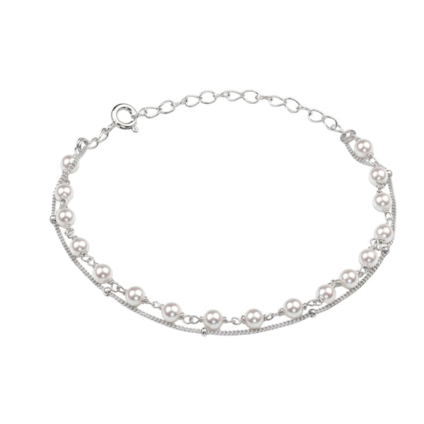 Dainty Pearl and Chain Bracelet (Project Handmade)