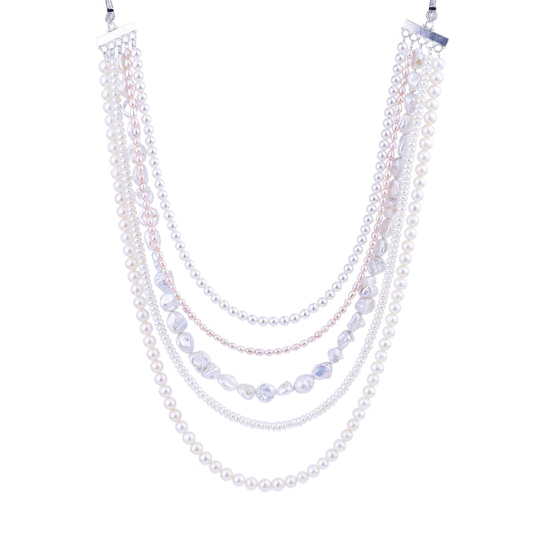 Luxe Necklace - Fresh Water, Boroque and Rice Pearls