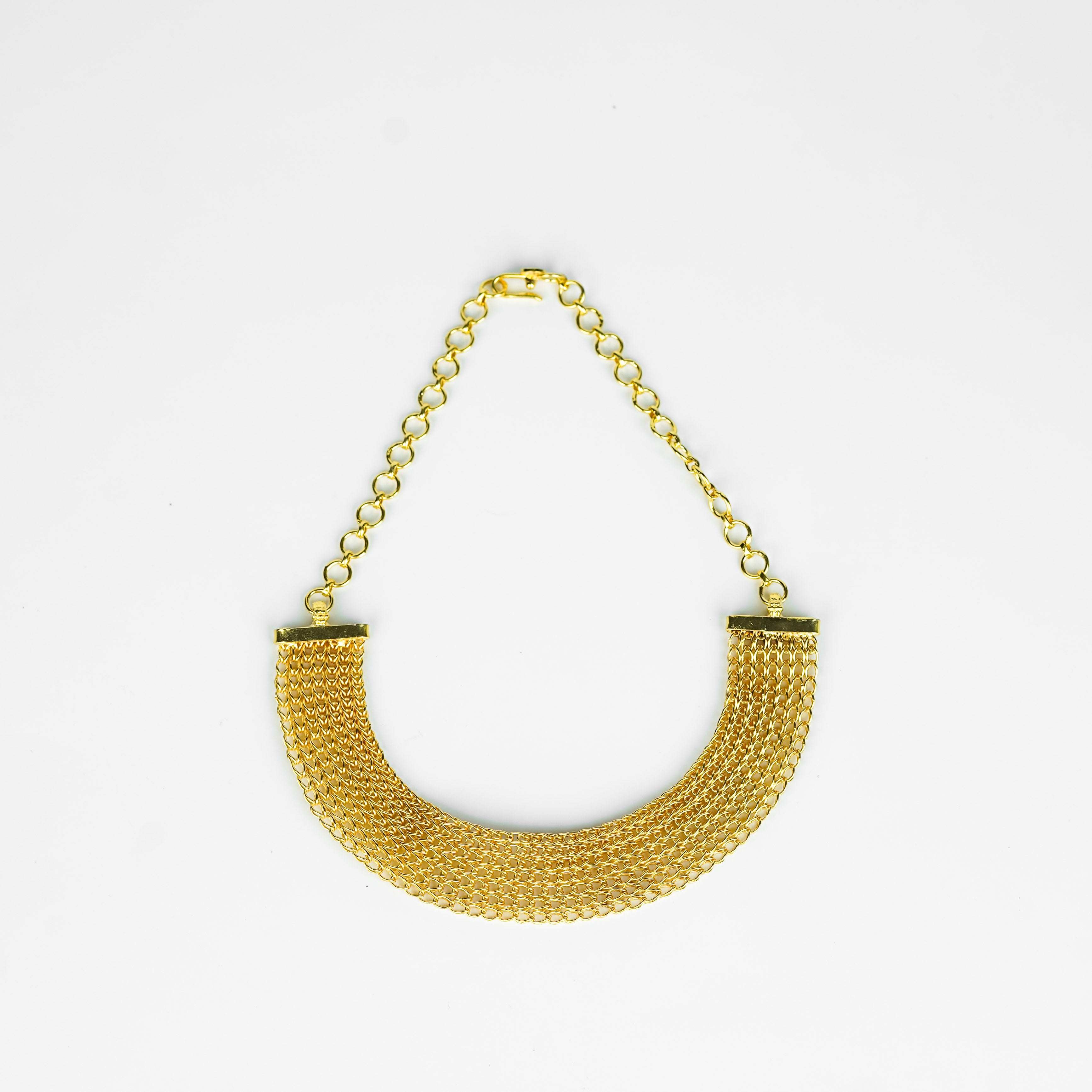 Silver Gold Plated Choker | 92.5 Silver | 22K Gold Plated