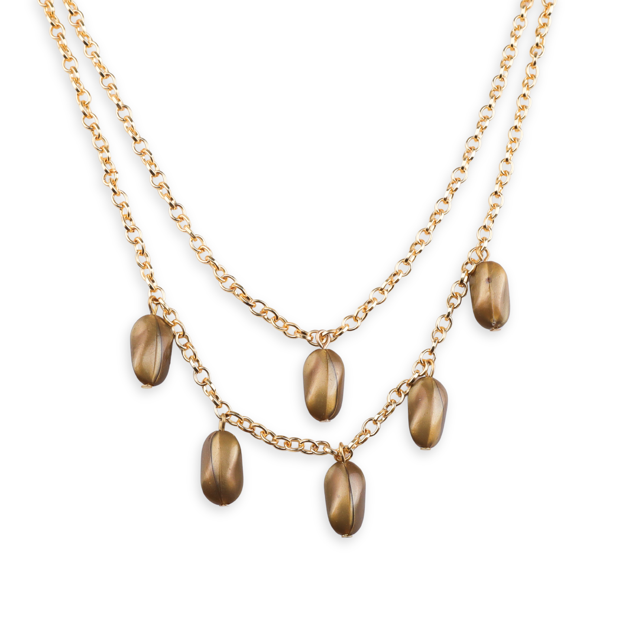 22K Gold Plated Brass Fashion Necklace
