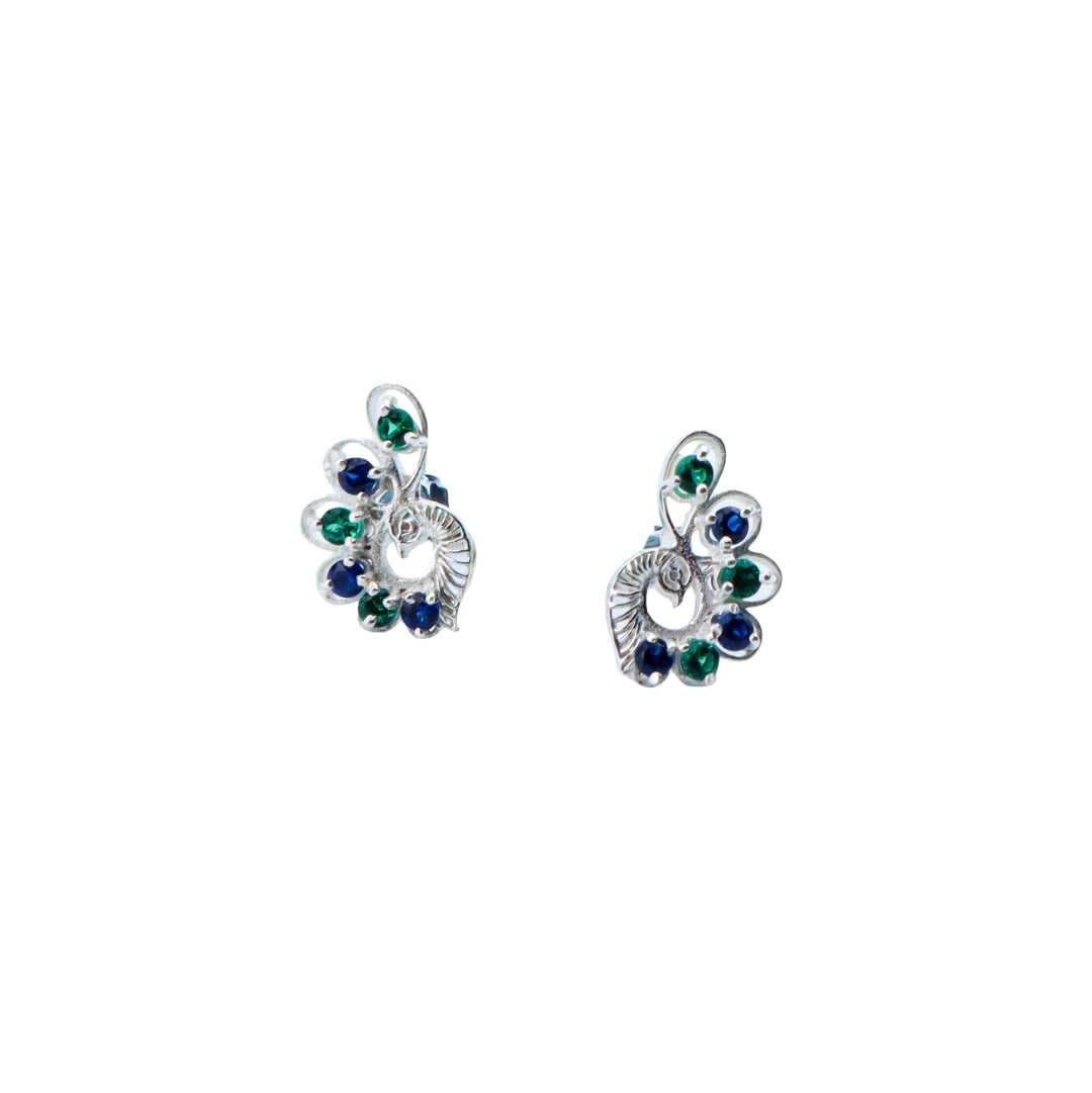 CZ Peacock Earring