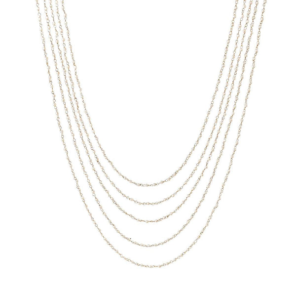 22K Gold Plated Fashion Necklace front view featuring an elegant design and premium 22K gold-plated finish