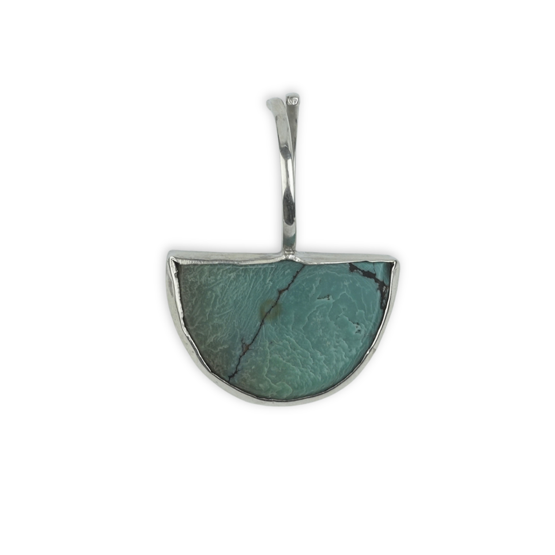 Half Moon Turquoise Geometric Ring