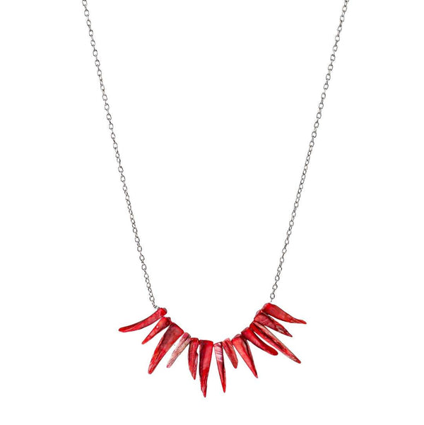 Fashion necklace front view featuring a stylish design and elegant jewelry finish
