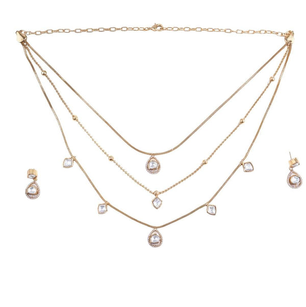 22K Gold-Plated Fashion Set front view featuring an elegant, coordinated design and premium 22K gold-plated finish