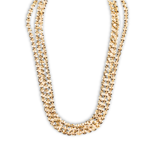 22K Gold Plated Fashion Pohe Haar – 3 Layer