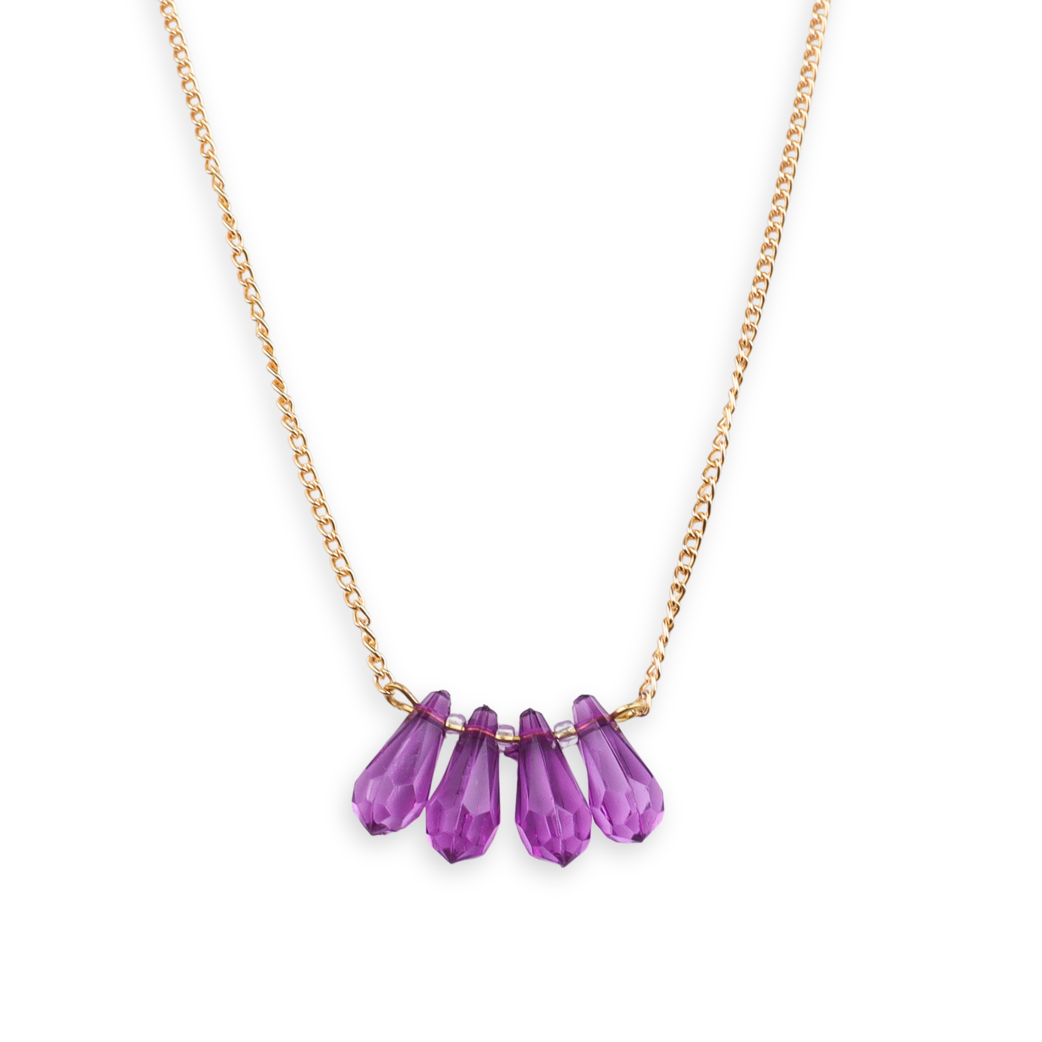 22K Gold Plated Brass Fashion Necklace