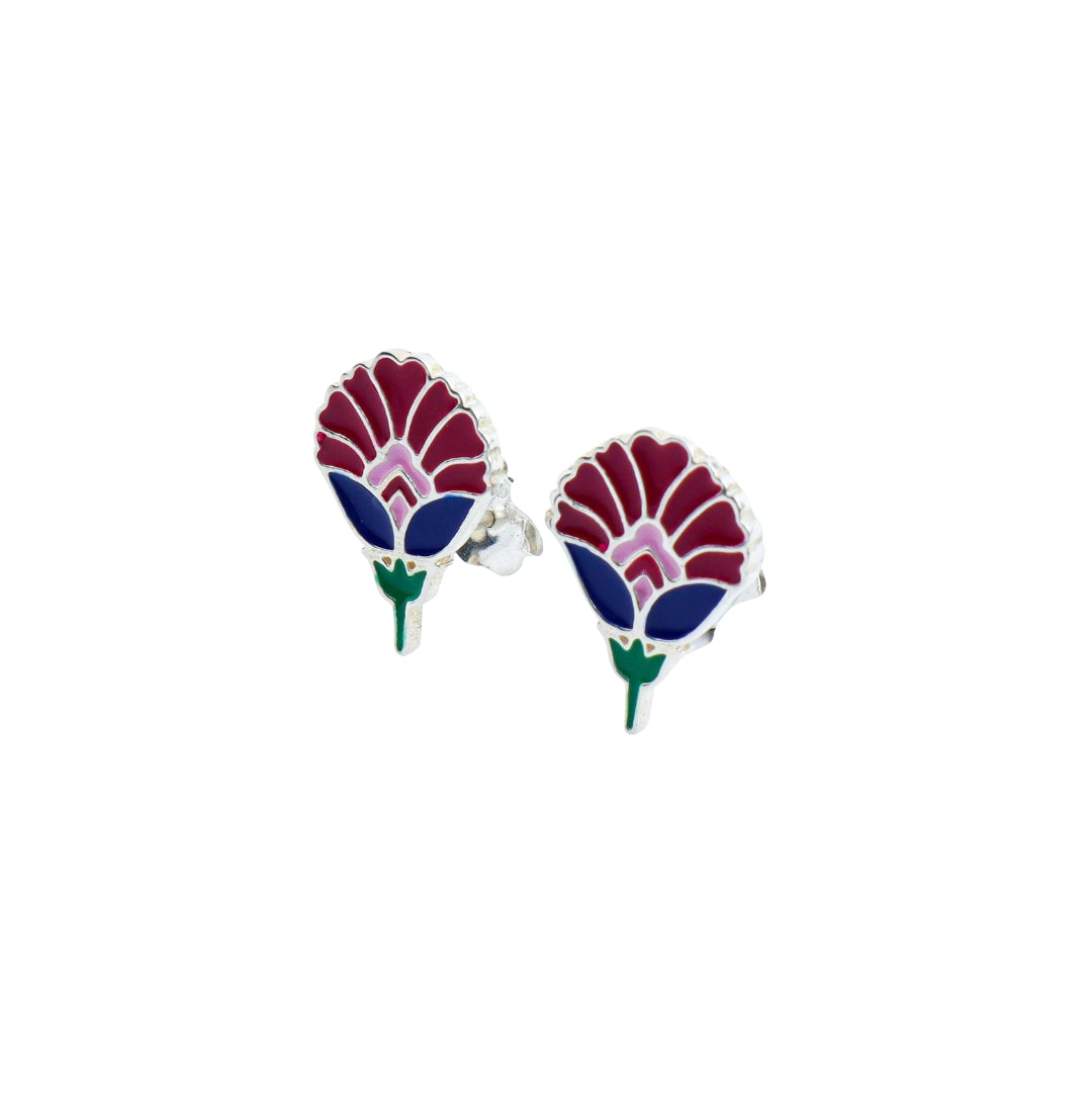 Enamel Flower Earring