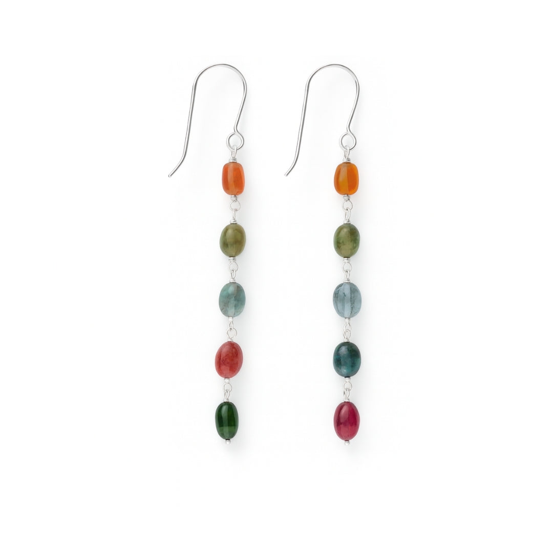 Multicolour dangling earring